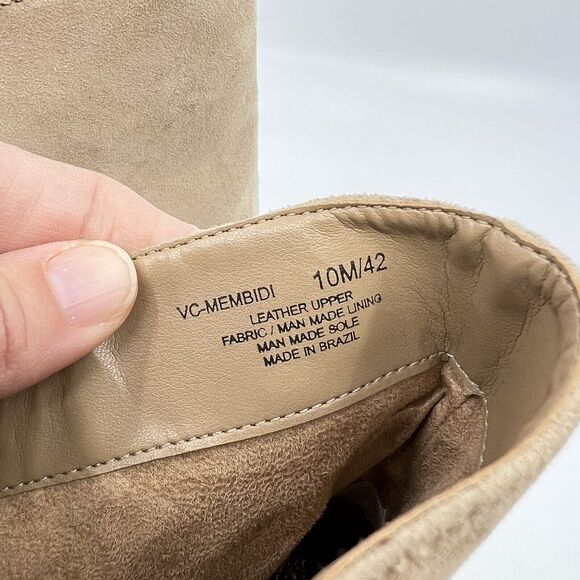 Vince Camuto Womens Membidi Tortilla Suede Boots Women's 10 Urban Modern Neutral - Picture 12 of 15